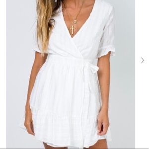 Sally Moon Mini Dress White